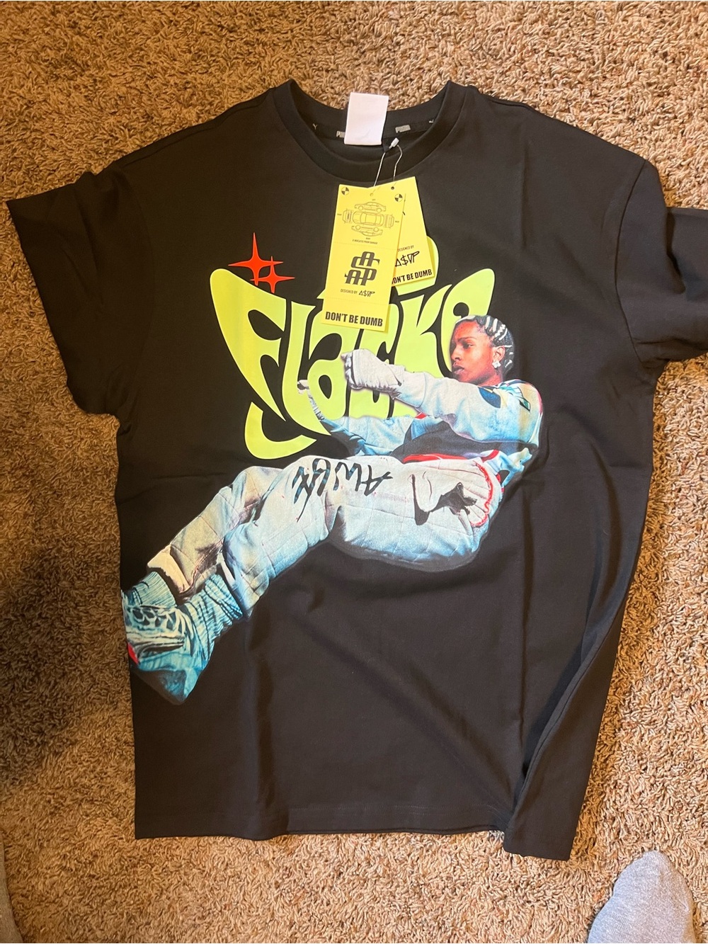 Mens Puma A$AP Rocky Flacco Drive Tee (633389 01) Size XL